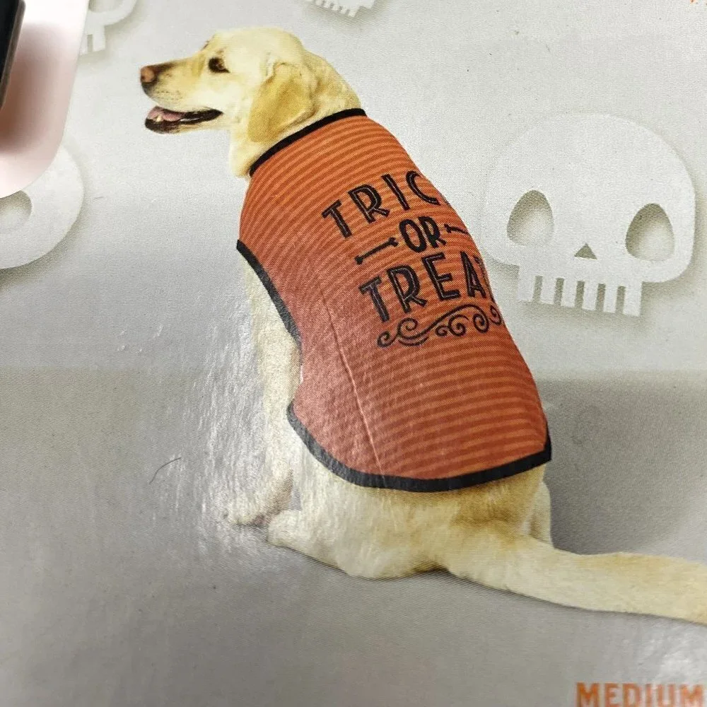 Target Hyde and Eek Halloween Trick or Treat Graphic Dog and Cat T-Shirt Orange